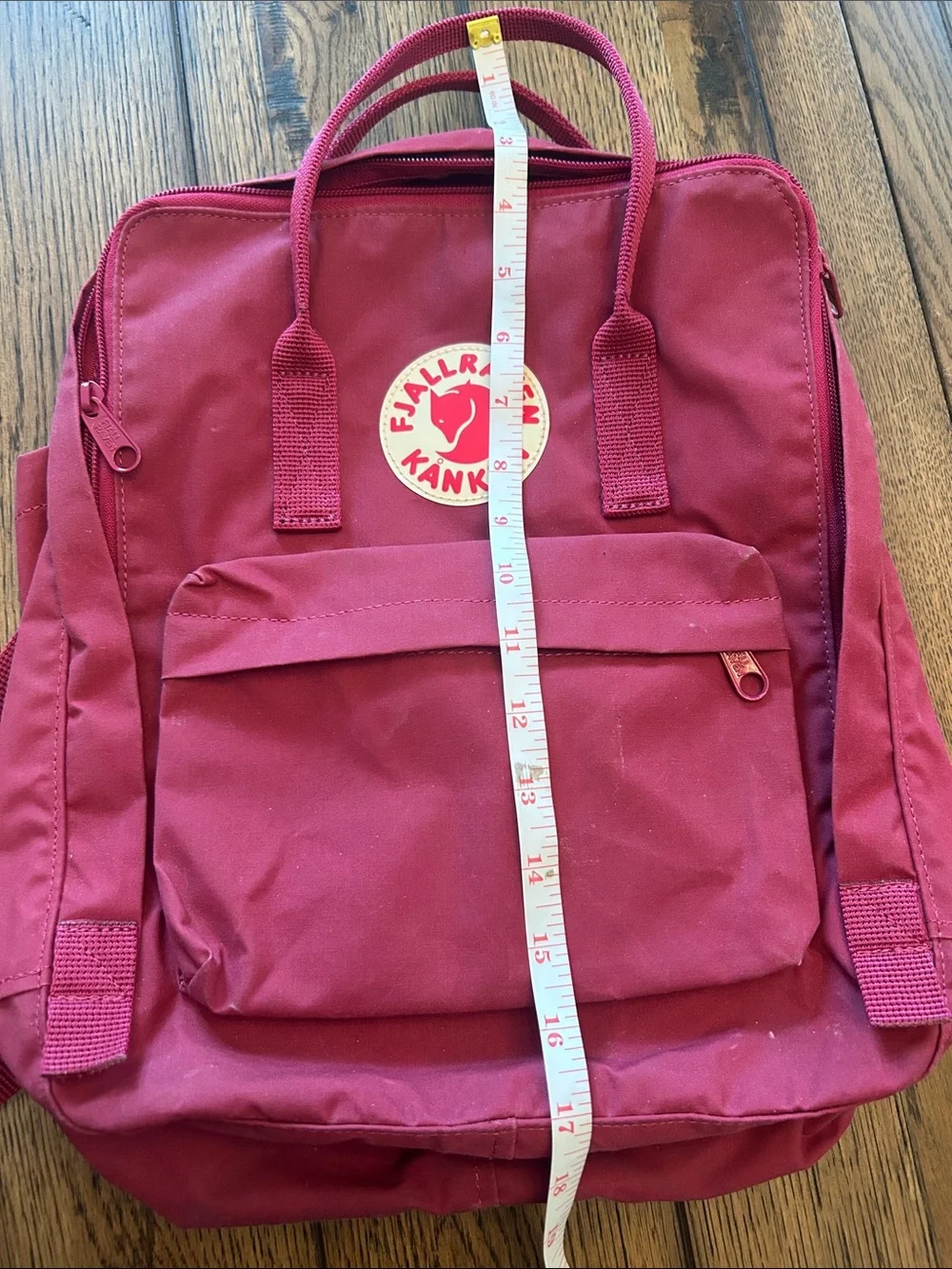 Fjallraven Kanken Backpack in Deep Raspberry